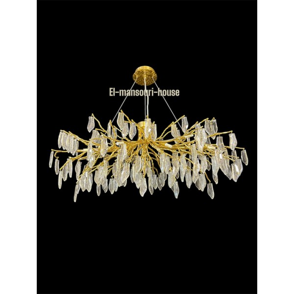 Plafonnier Boucle Cristal Suspendu