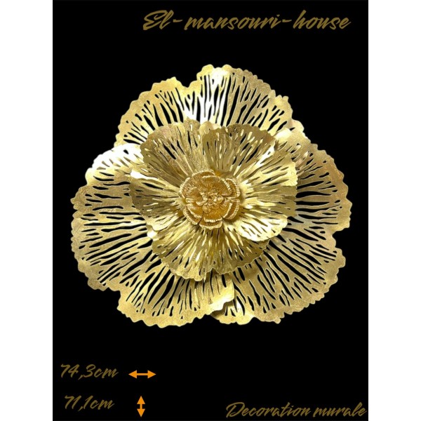 Déco mural  Fleur Dorée