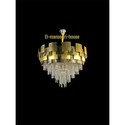 Plafonnier Square Gold Suspendu