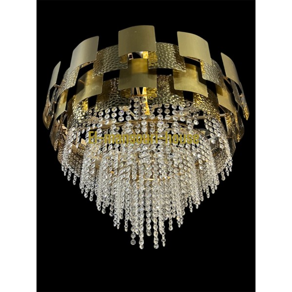Plafonnier Square Gold Suspendu