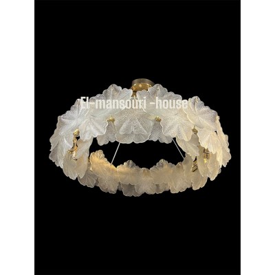Plafonnier double feuille Suspendu